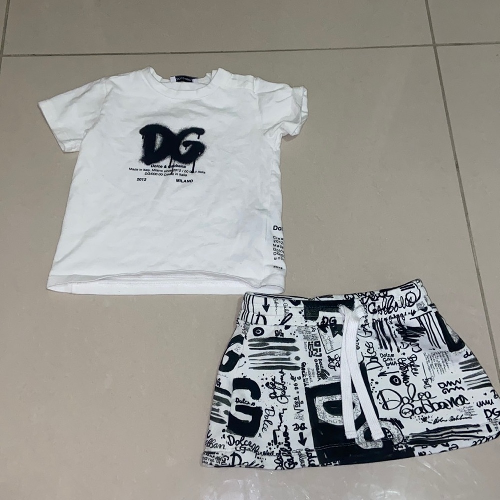 Dolce and Gabbana skirt and t-shirt